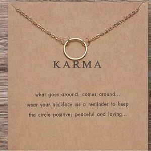 Karma Necklace – Circle Pendant Jewelry